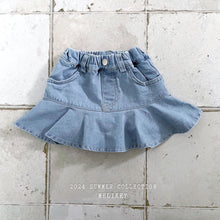 Load image into Gallery viewer, Flare Denim Skirt
