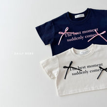 Load image into Gallery viewer, Moment Ribbon Crop Tee
