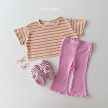 Load image into Gallery viewer, Stripe Crop Tee
