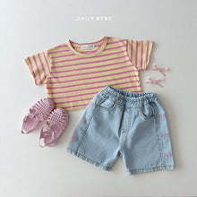 Load image into Gallery viewer, Stripe Crop Tee
