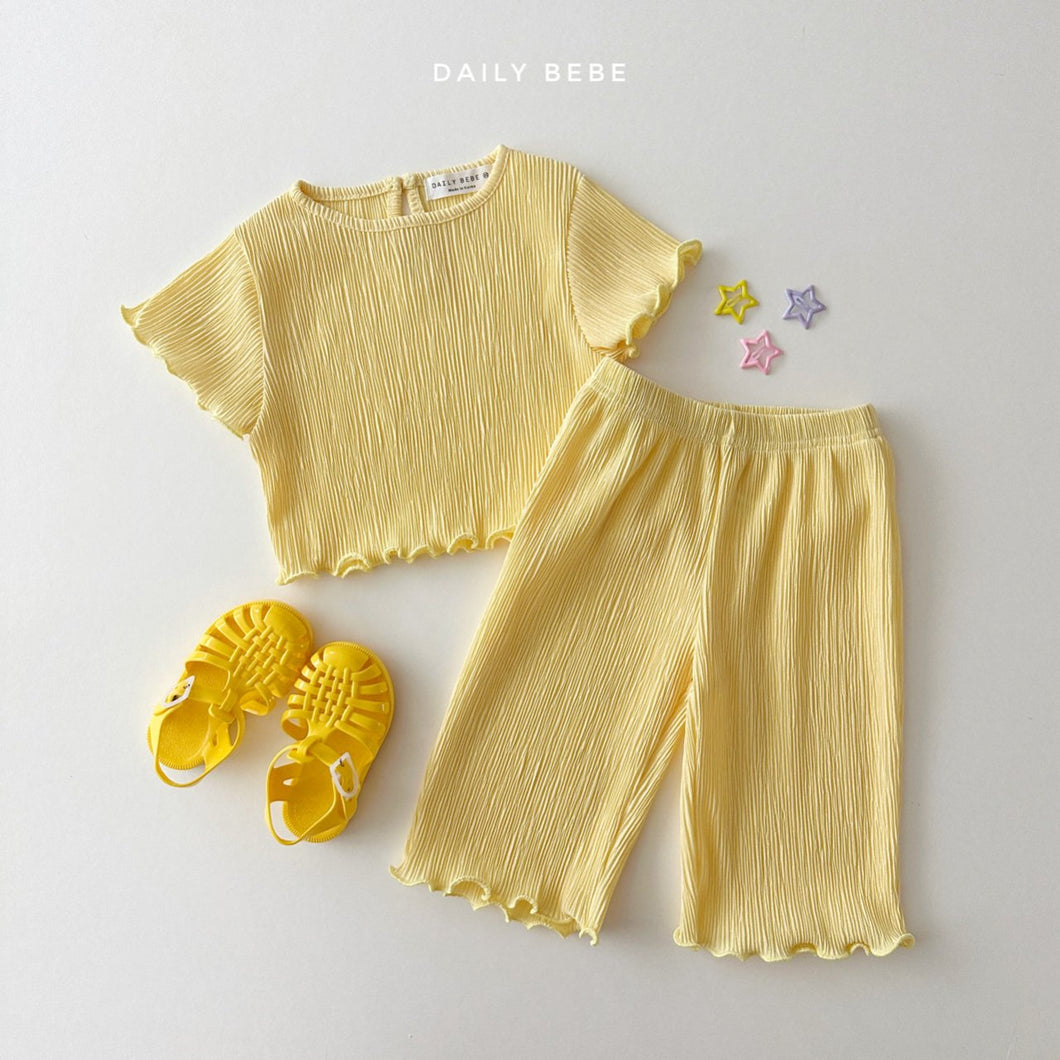 Ruffled Pleats Set